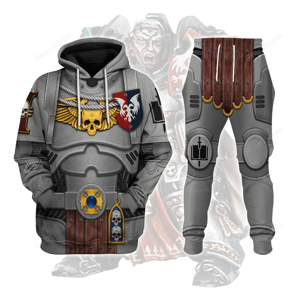 Grey Knights Captain Custom Cosplay Hoodie Sweatshirt and Sweatpants Set  