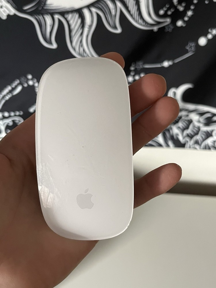 Apple Magic Mouse in Sleek Silver Design for Enhanced Productivity