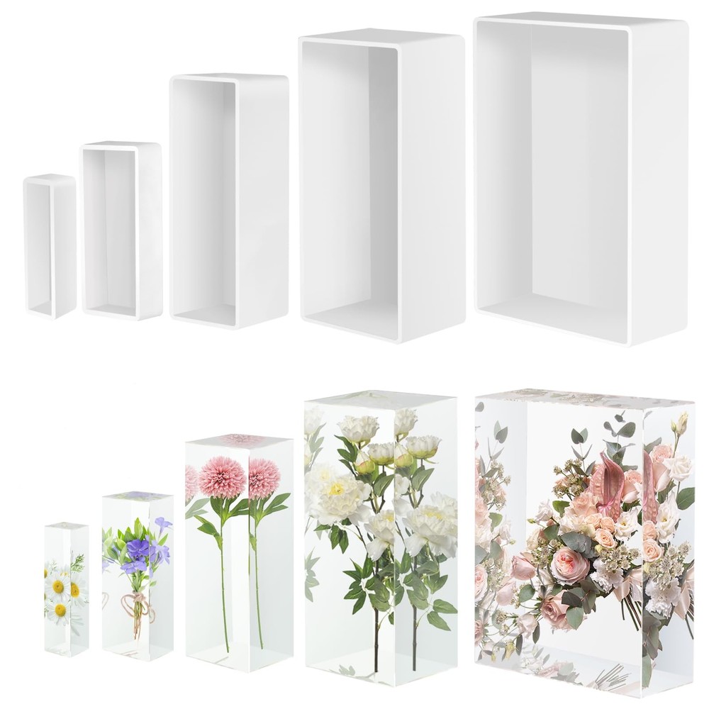 Rectangle Silicone Mold for Resin Casting, Soap, Specimens - DIY Epoxy