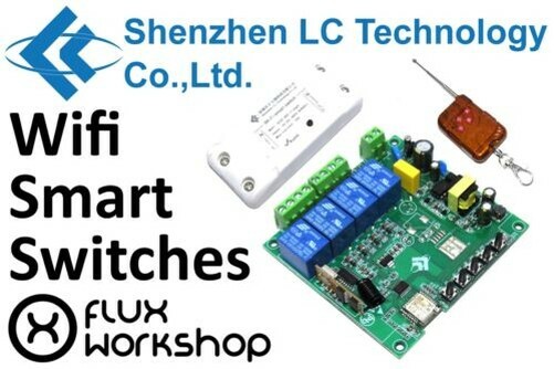 LC Technology Smart Switch IOT 2200W 10A 1 4Ch LCWSS Home Wifi Flux Workshop-image