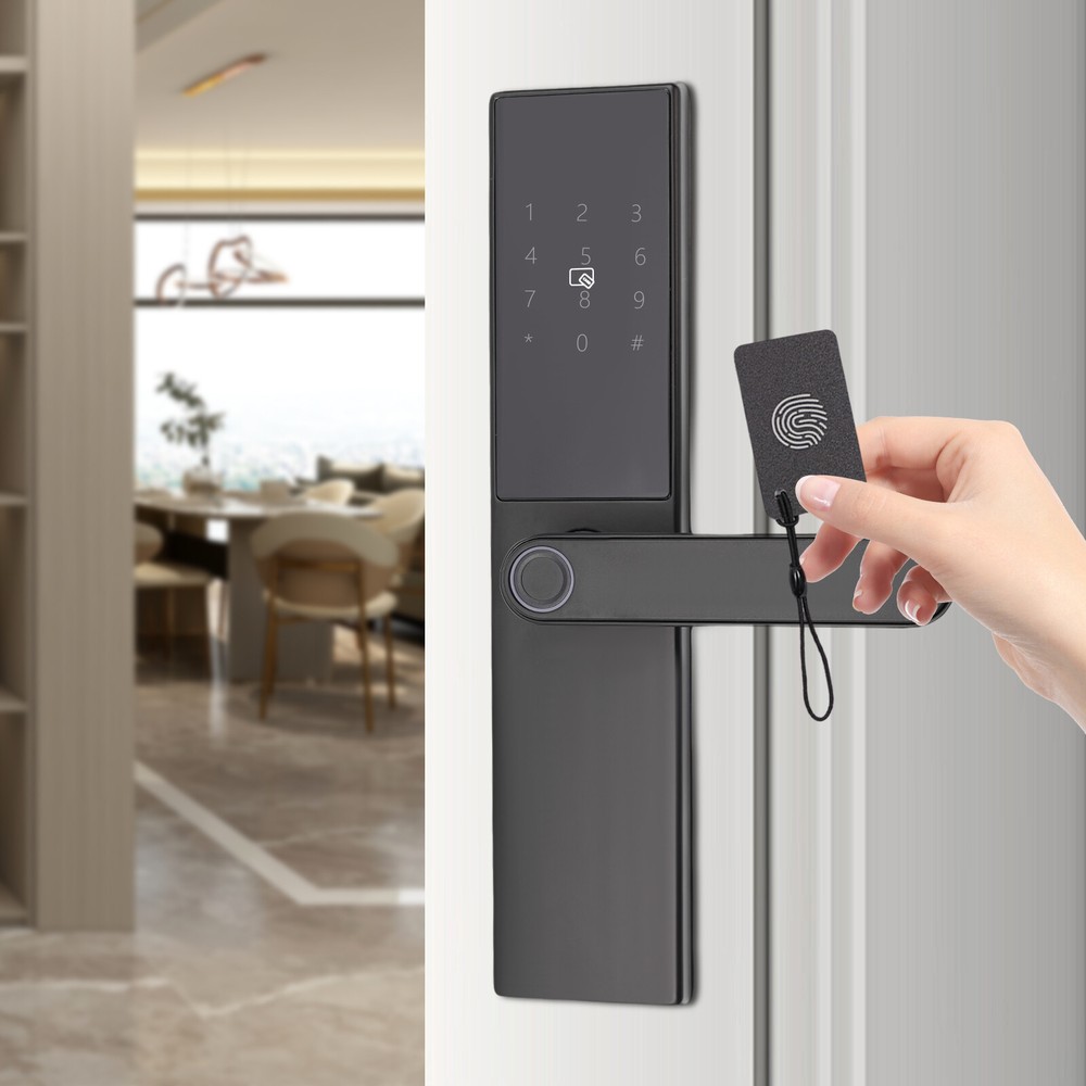 Smart Fingerprint Keypad Door Lock for Secure Home Entry-image