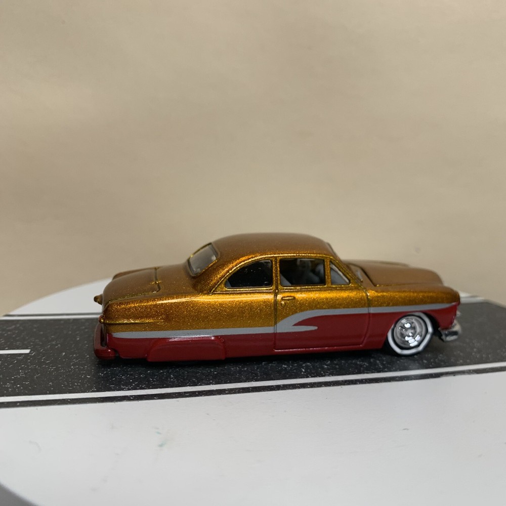 Racing Champions Hot Rod Magazine Drag Racing Series 1950 Ford Custom Orange NM