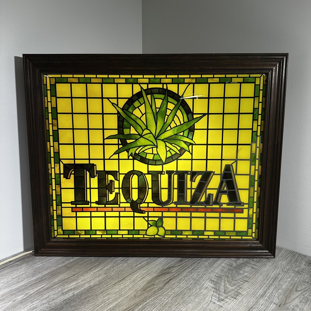 Vintage Tequiza Tequila Lighted Sign 32