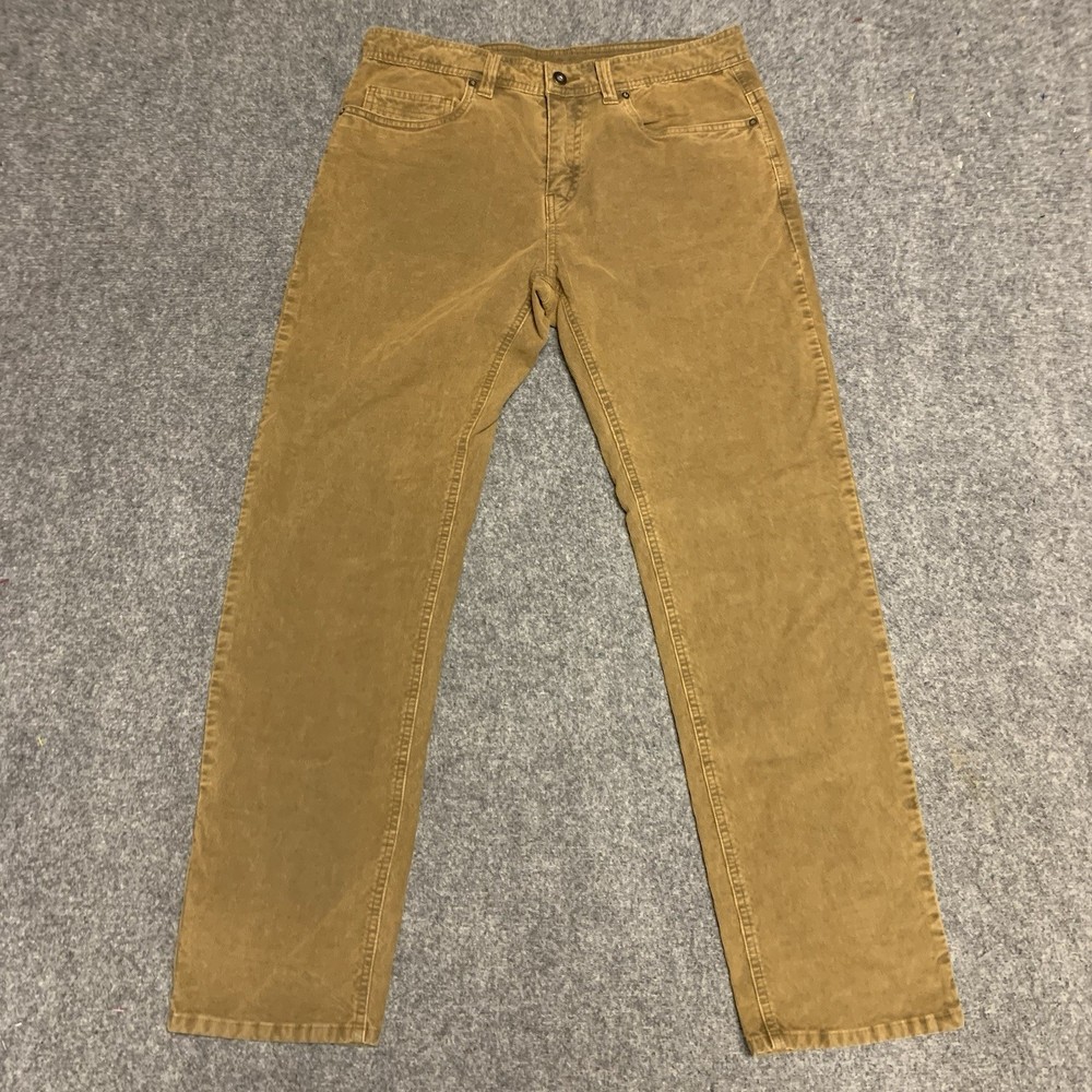 Men's 32x32 Slim Fit Corduroy Chino Pants by PrAna for Casual Outdoor Wear