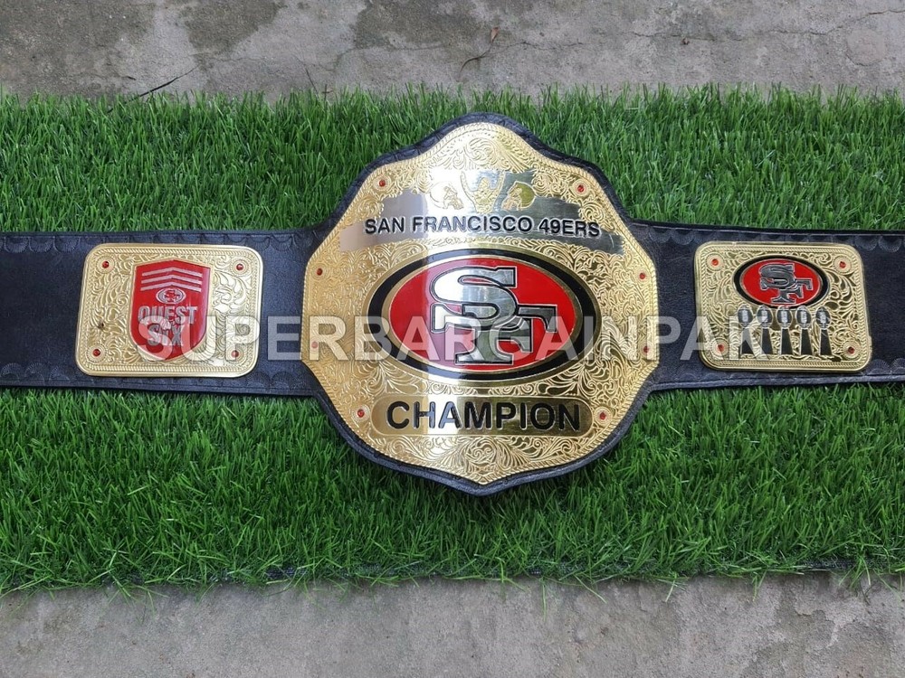 SF 49ers Championship Wrestling Brass 2mm Belt