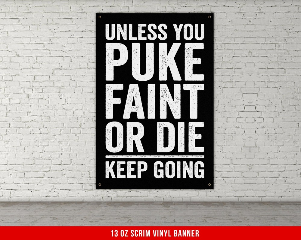 Custom Fitness Banner - Motivational Powerlifting Wall Art for Home Gym