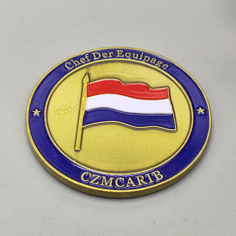 Netherlands Challenge Coin CZMCARIB Chef Der Equipage