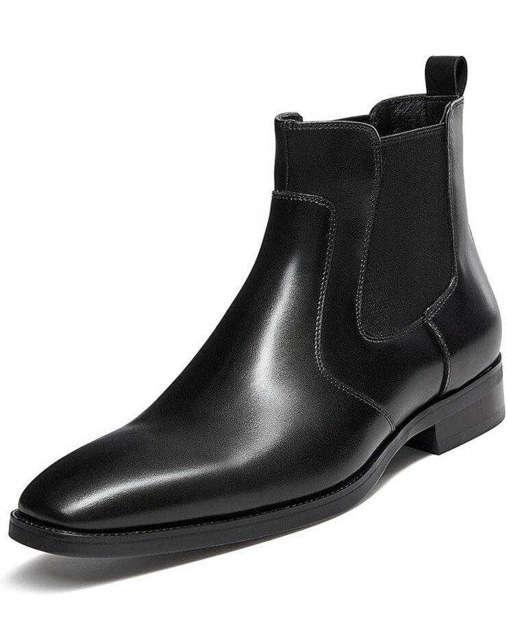 ALIPASINM Mens Leather Chelsea Dress Boots Size 8.5 N2-image