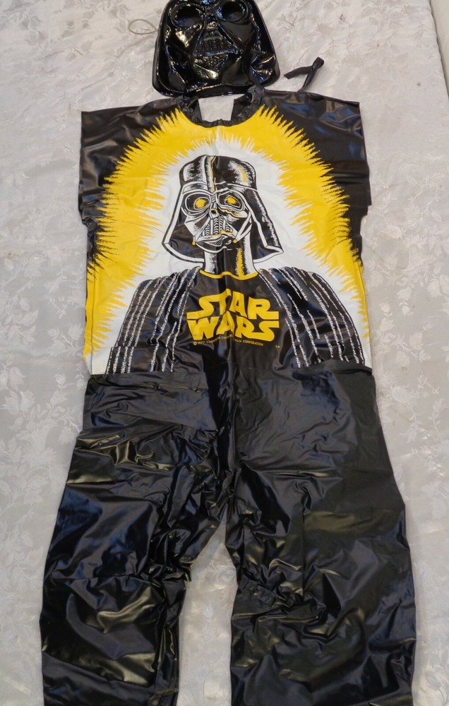 Vintage 1977 Star Wars Empire Strikes Back Darth Vader Costume & Mask With Box