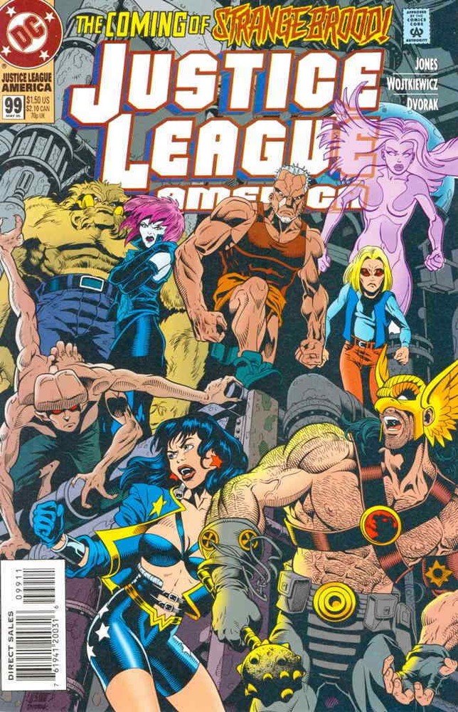 Justice League America #99 VF; DC | Gerard Jones Strangebrood - we combine shipp