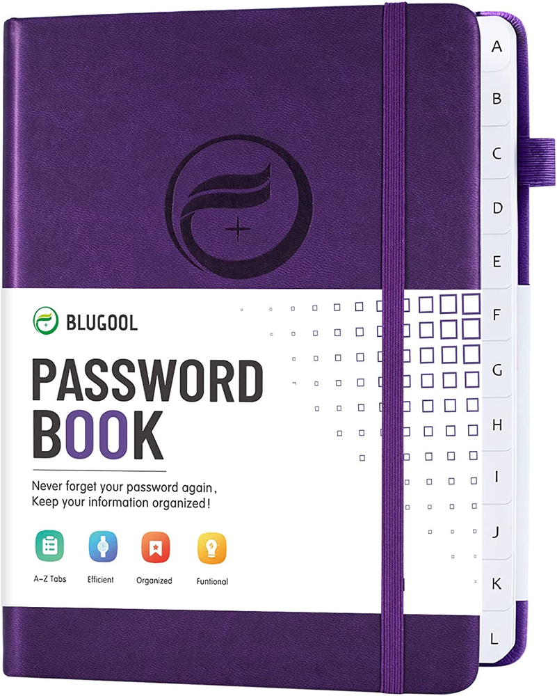 Password Book with Alphabetical Tabs, Hardcover Password Keeper, Password Notebo-image