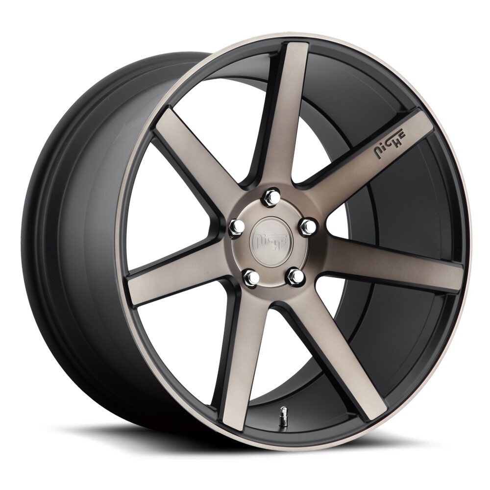 20x9 +35 Niche M150 Verona 5x4.5 Matte Black Machined Wheels (Set of 4)