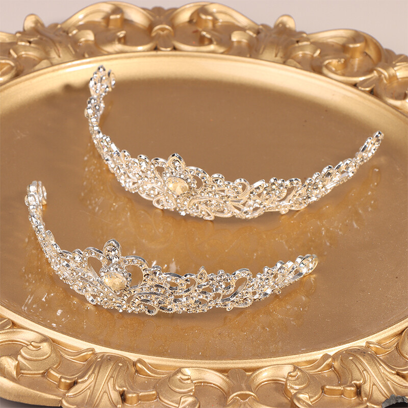 Crystal Crowns And Tiaras With Comb Headband For Girl Women Princess Birthda5