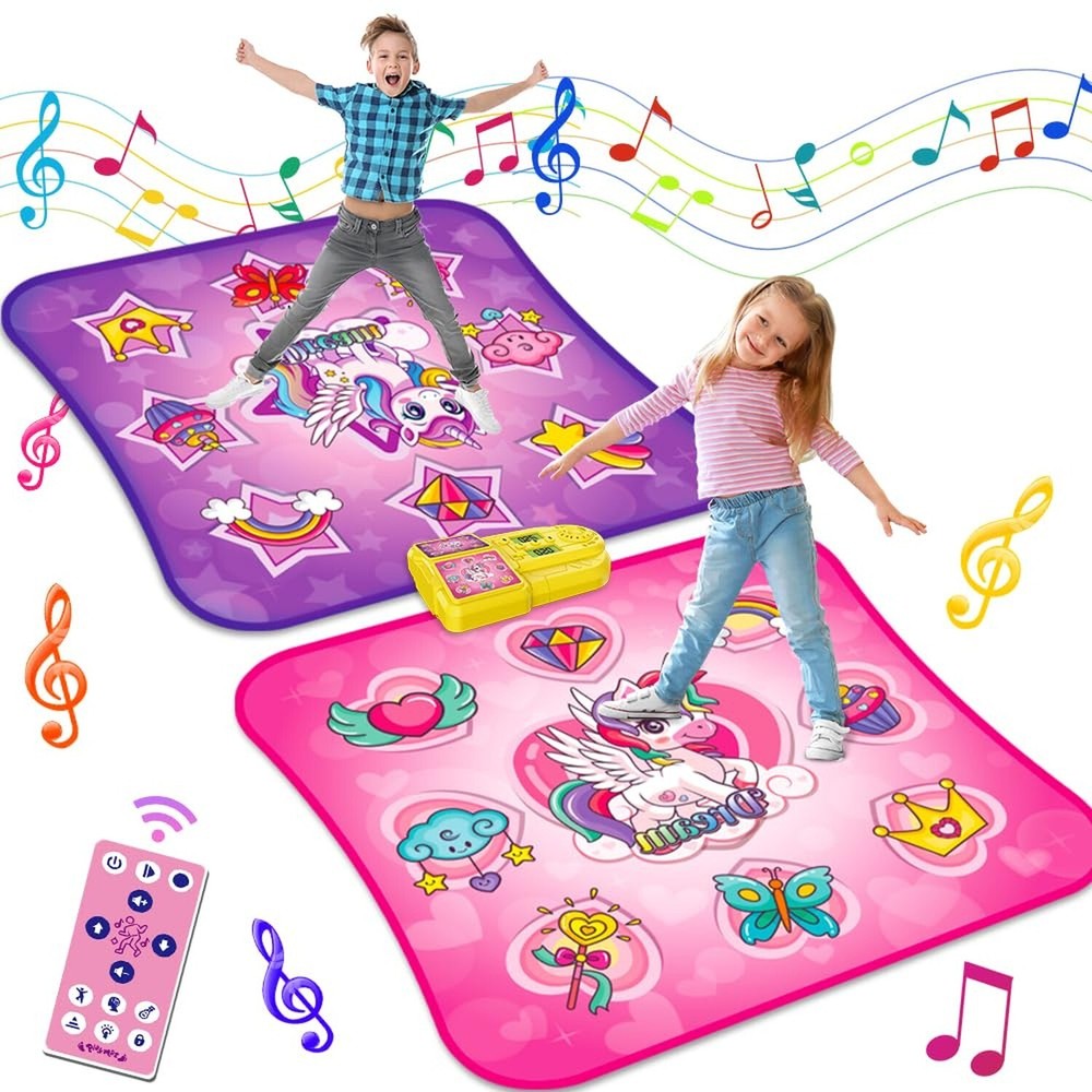 Interactive Dance Mat for Kids Ages 3-12 - Single & Multiplayer Game Pad