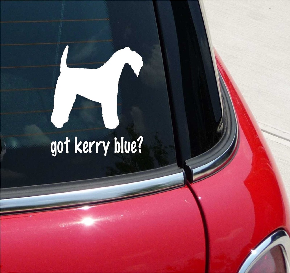 GOT KERRY BLUE? DOG GRAPHIC DECAL STICKER ART CAR WALL
