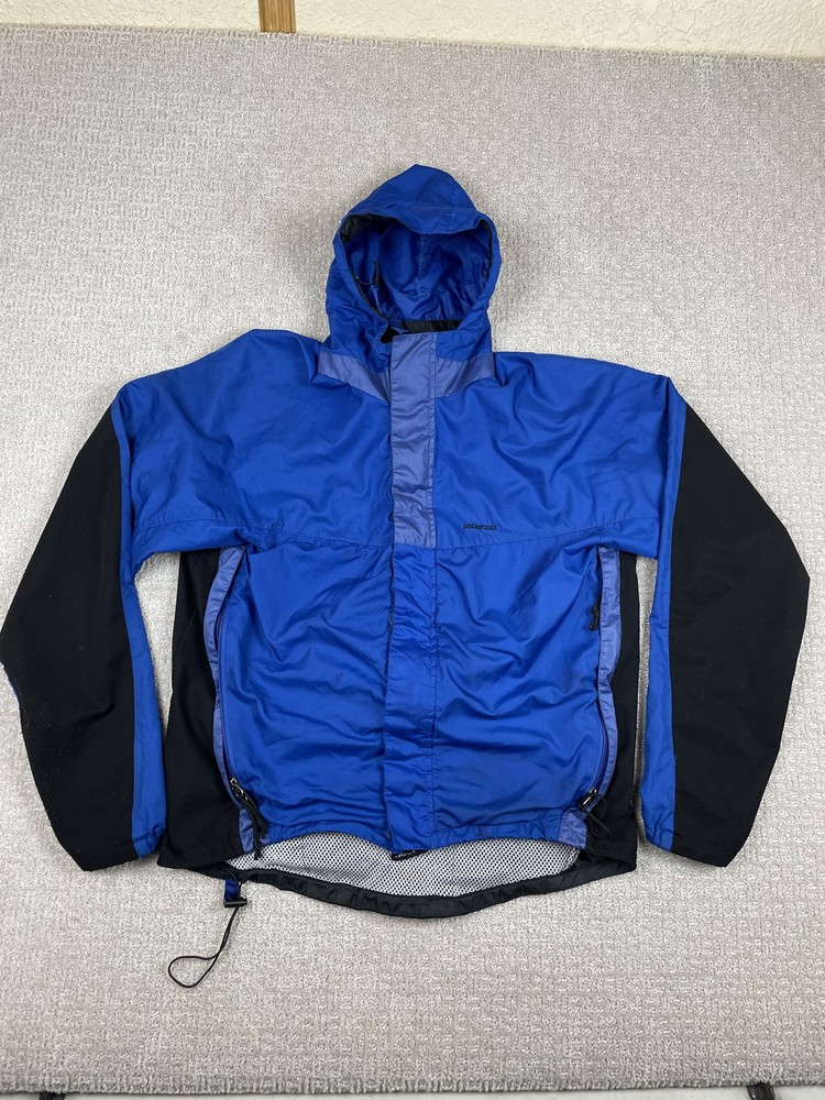 Vintage Patagonia Mens M Cycle Electralight Hooded Windbreaker Coat 24130