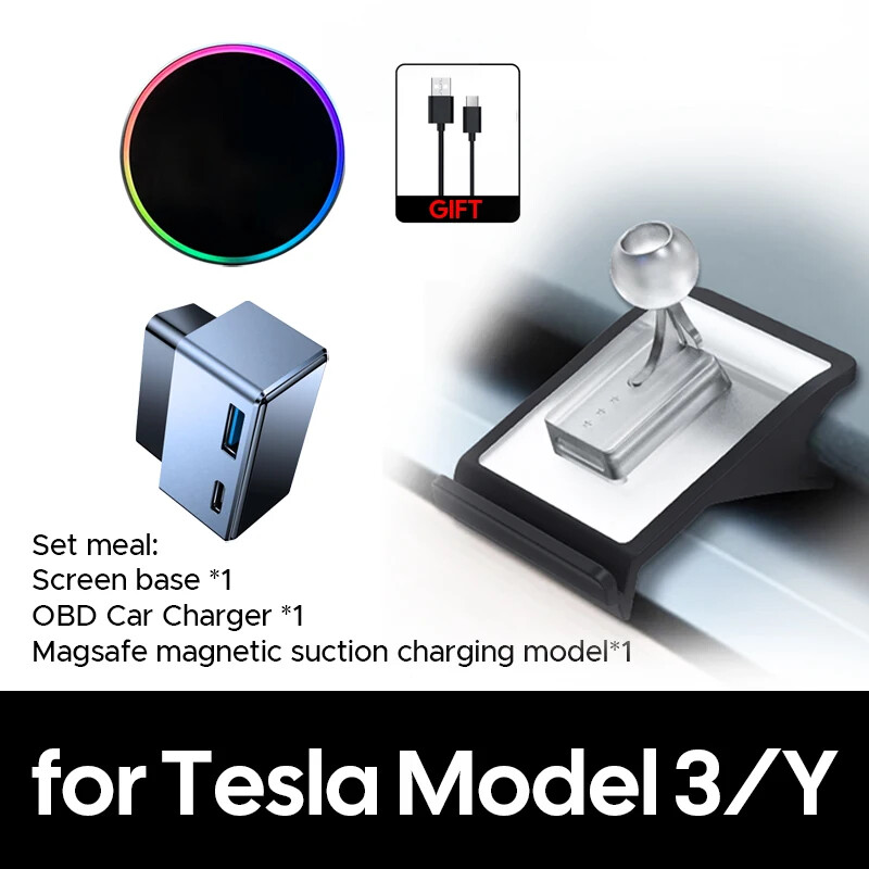 Wireless Charging Magnetic Car Phone Holder for Tesla Model Y Adjustable Holder