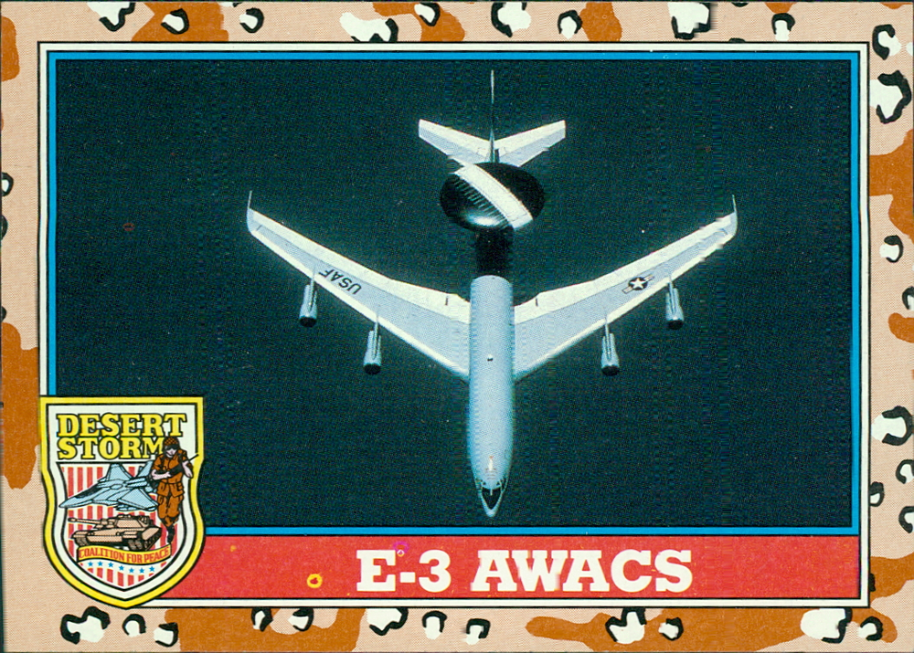 1991 Topps Desert Storm #139 E-3 AWACS Sentry