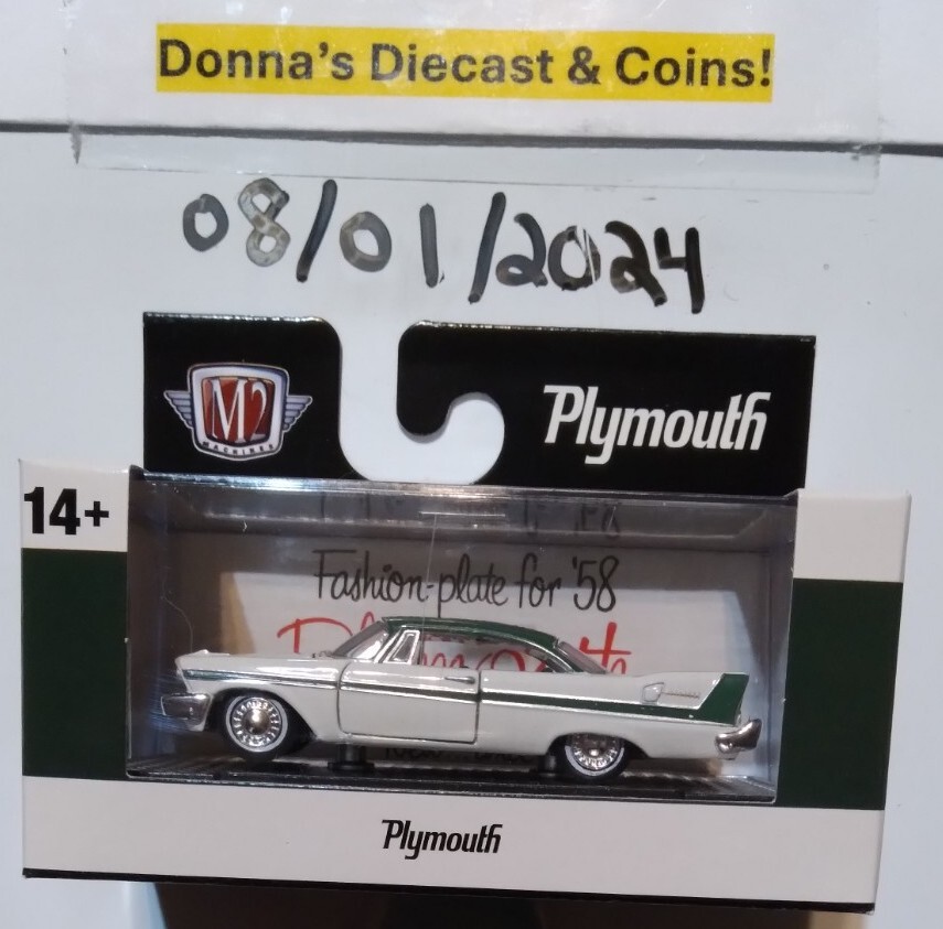 NEW M2 Machines 1:64 '58 1958 Plymouth Belvedere Car! LAST ONE-BUY NOW! R78-image
