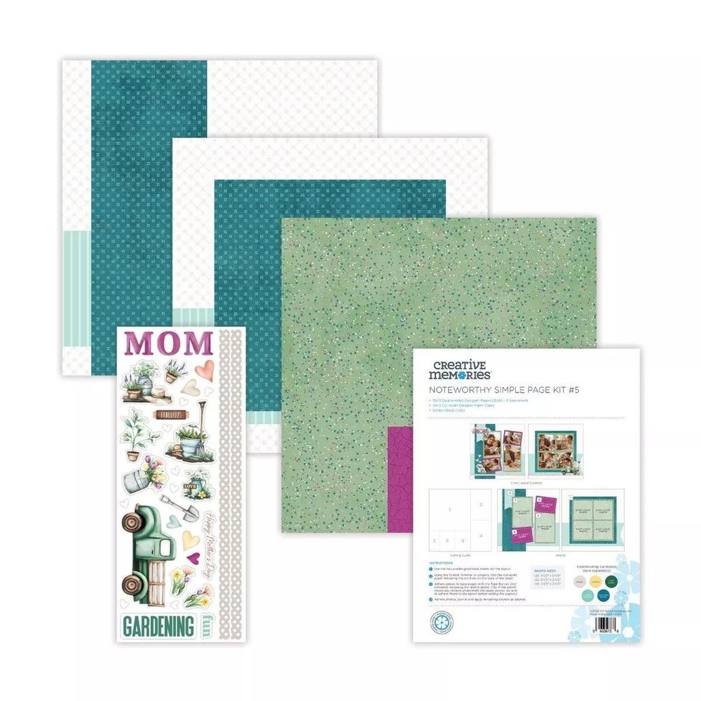 Creative Memories Mother Noteworthy Scrapbook Page Kit 5  