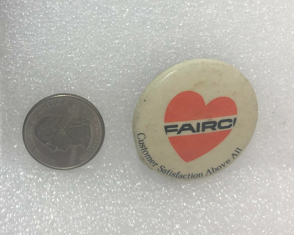 Fairc Customer Satisfaction Above All Button Pin-image