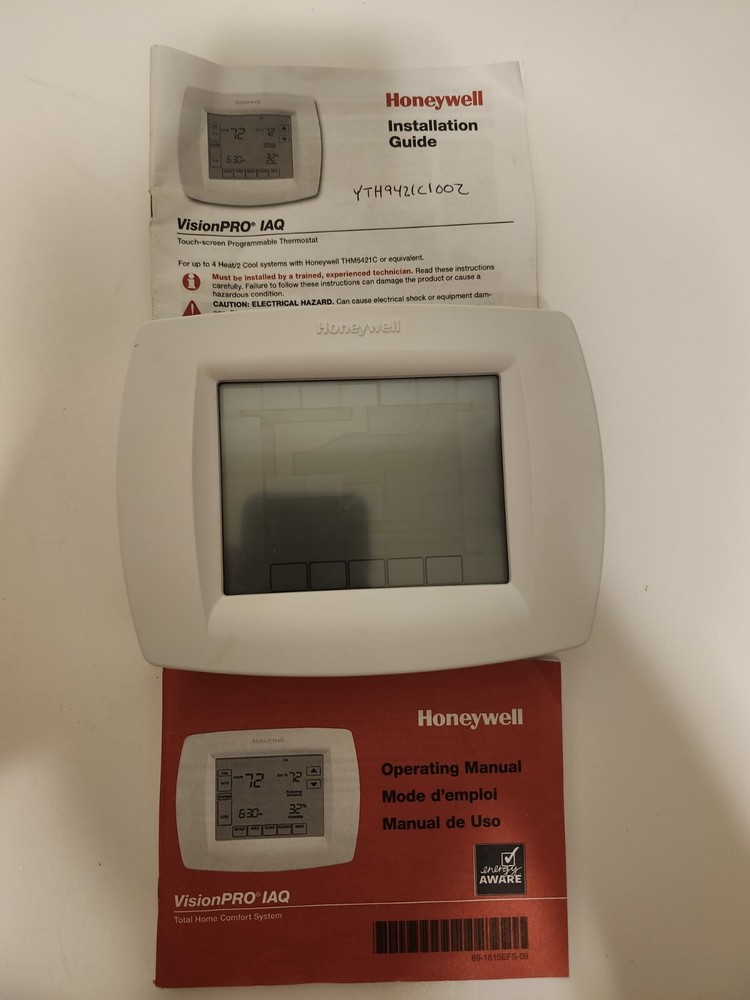 Honeywell TH9421C1004 Visionpro IAQ 7-Day Touchscreen Thermostat