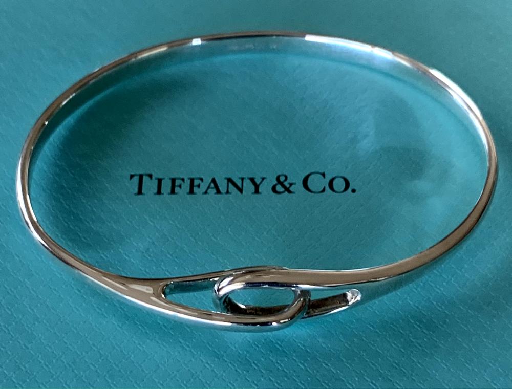 Tiffany & Co. Double Loop Bangle Bracelet  Sterling Silver 925 Vintage