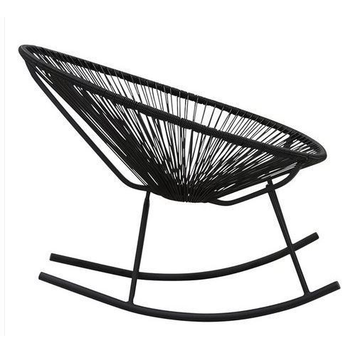 Acapulco Black Metal-frame Rocking Chair Black Single