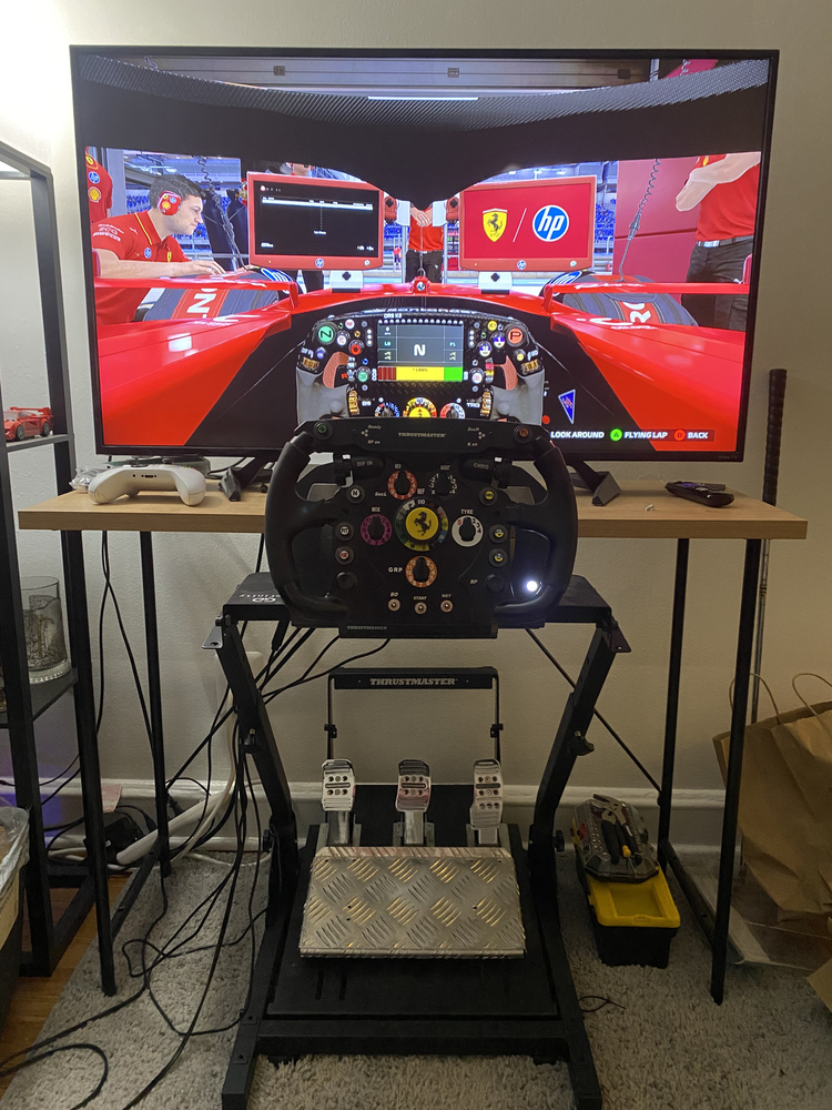 Thrustmaster TX w/ Ferrari F1 Wheel, T3PA Pro Pedals, and Stand Sim Racing Rig