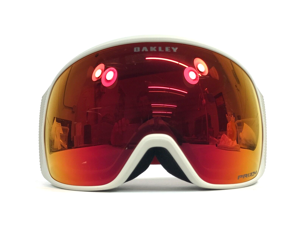 Oakley Snow Goggles Flight Tracker L OO7104-2100 Viper Red Grey with Prizm Torch