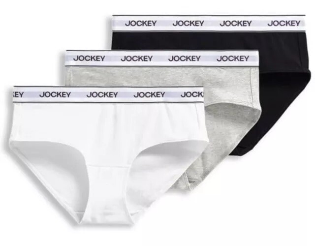 Jockey Women’s 3-Pair Hipster Underwear Panties Cotton Blend Soft Stretch Size L