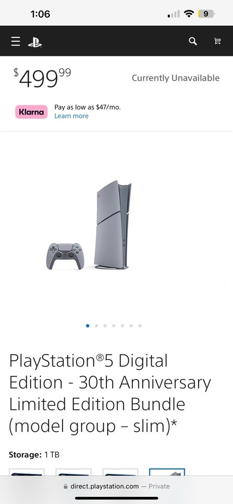 Playstation 5 Digital Slim PS5 - 30th Anniversary Limited Edition *IN HAND*