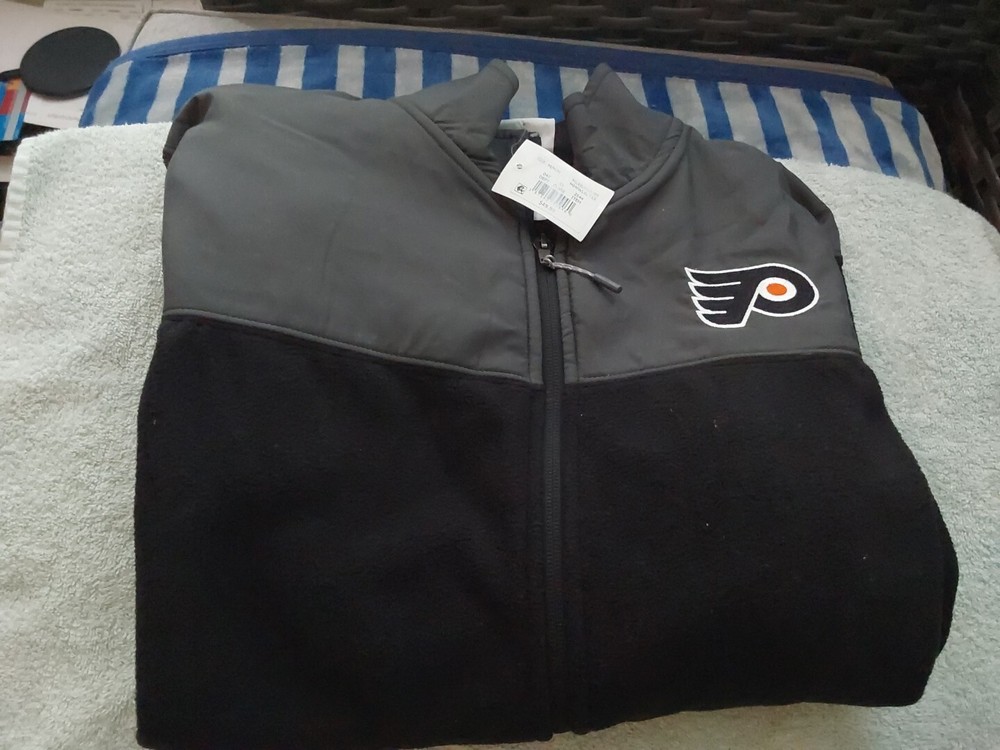 philadelphia flyers fleece jacket medium