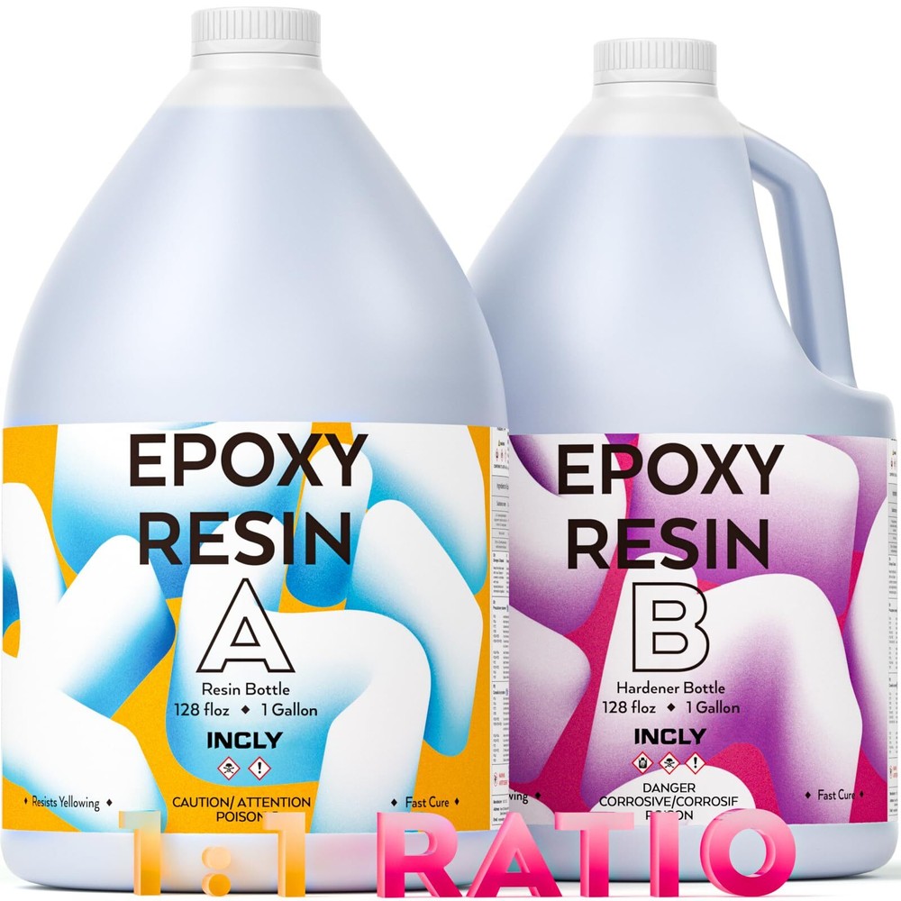 2 Gallon Crystal Clear High Gloss Bubble-Free Epoxy Resin Kit
