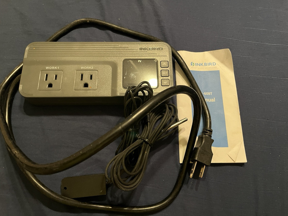 Inkbird Temperature Controller Outlets Thermostat ITC-608T Dual Sensor Stage Fan