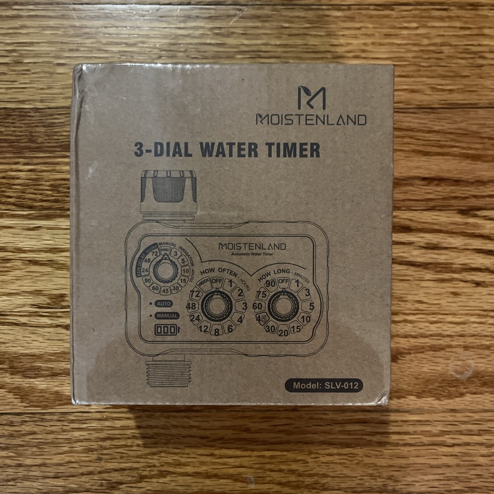 Moistenland Automatic Water Sprinkler Timer Hose Lawn & Garden Watering SLV-012