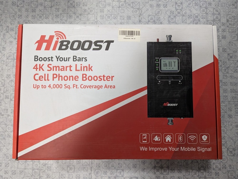 HiBoost F10G-5S-IOT 4G Smart Link Cell Phone Signal Booster with Antenna for Enhanced Connectivity  -image