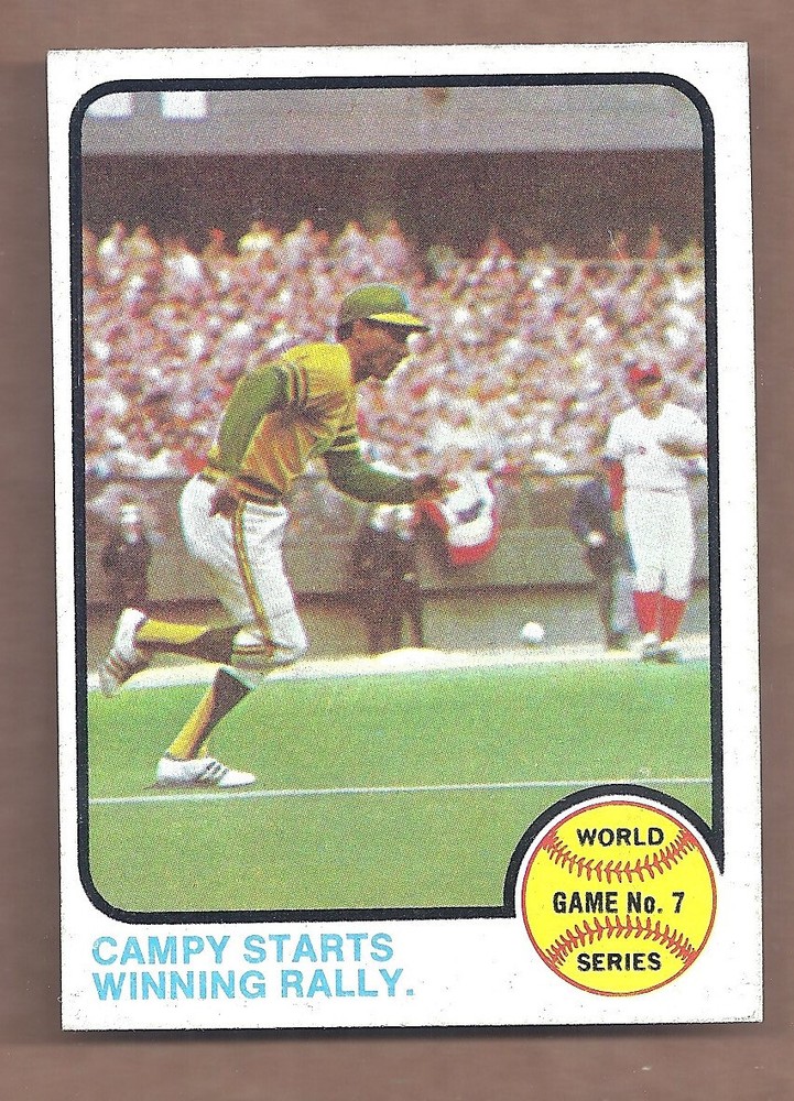 1973 Topps #209 WORLD SERIES GAME 7 CAMPY START WINNING RALLY **NEAR MINT**