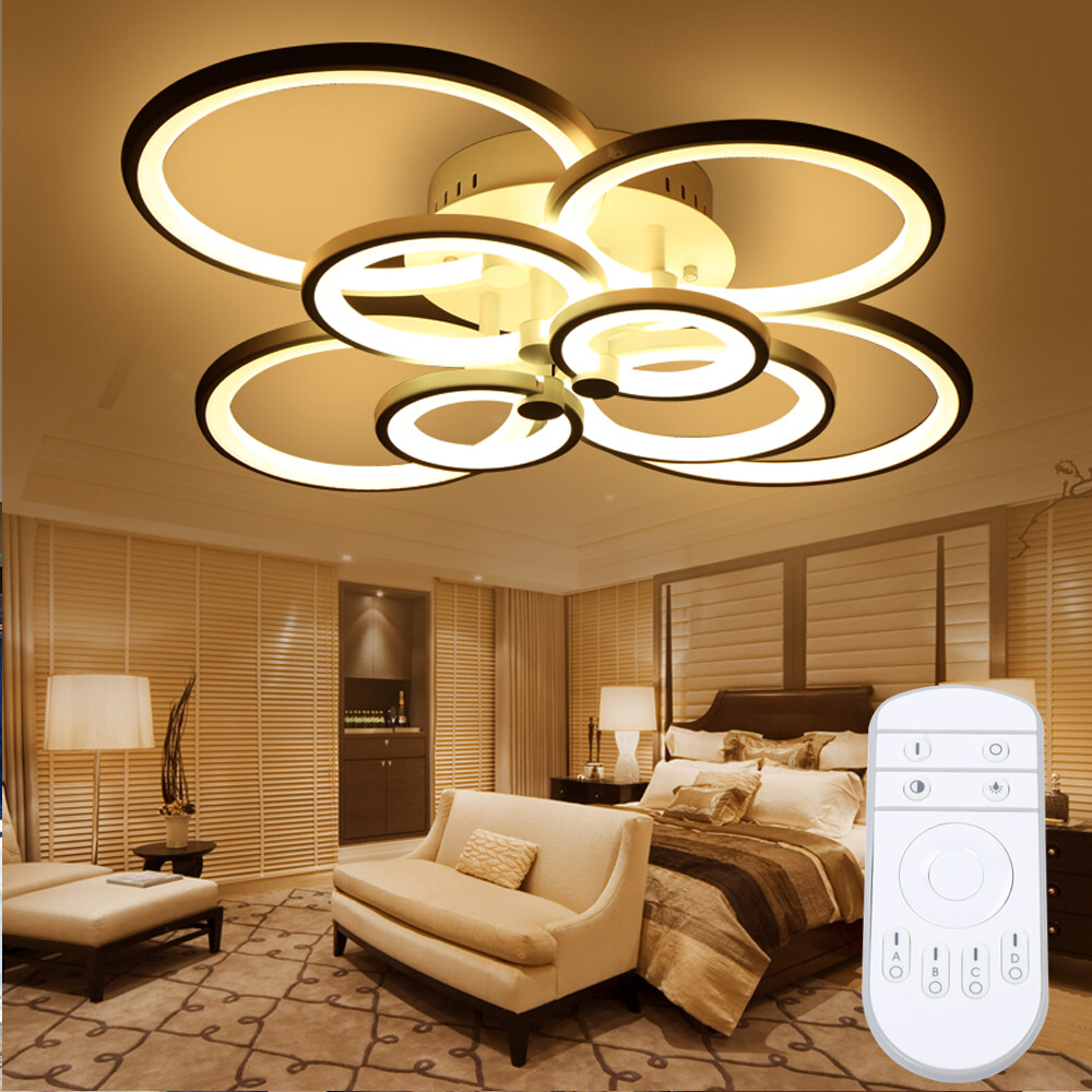 8-Head Dimmable Modern LED Ceiling Light for Living Room Indoor Pendant Fixture