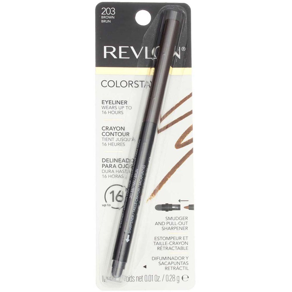 Delineador de ojos impermeable Revlon ColorStay, marrón 203, 0,01 oz