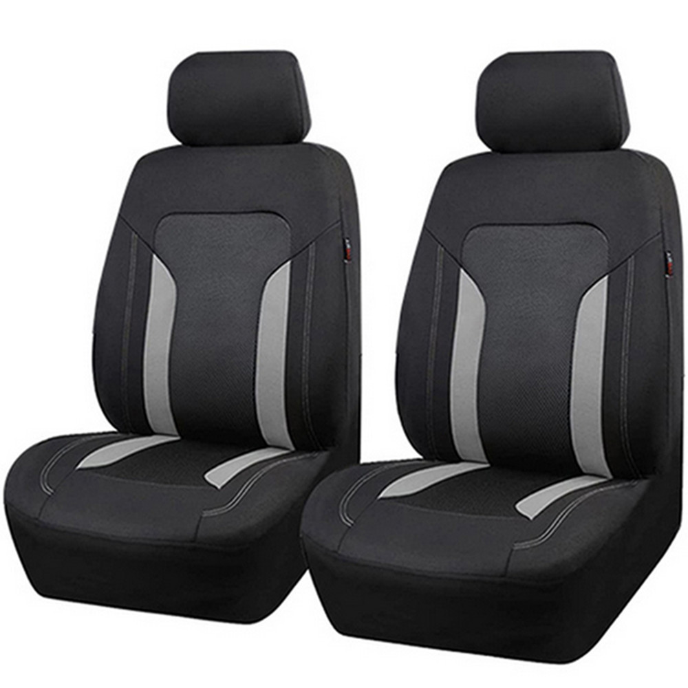 Car Front Seat Covers Interior Cushion Mesh Fabric Protector Accessories 2Pcs
