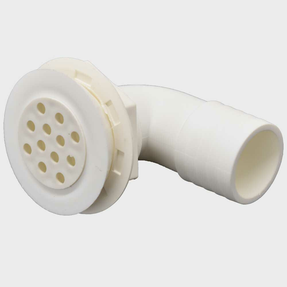 Sea Ray Boat 90 Degree Thru Hull 2039850 | 1 1/2 Inch PVC Drain