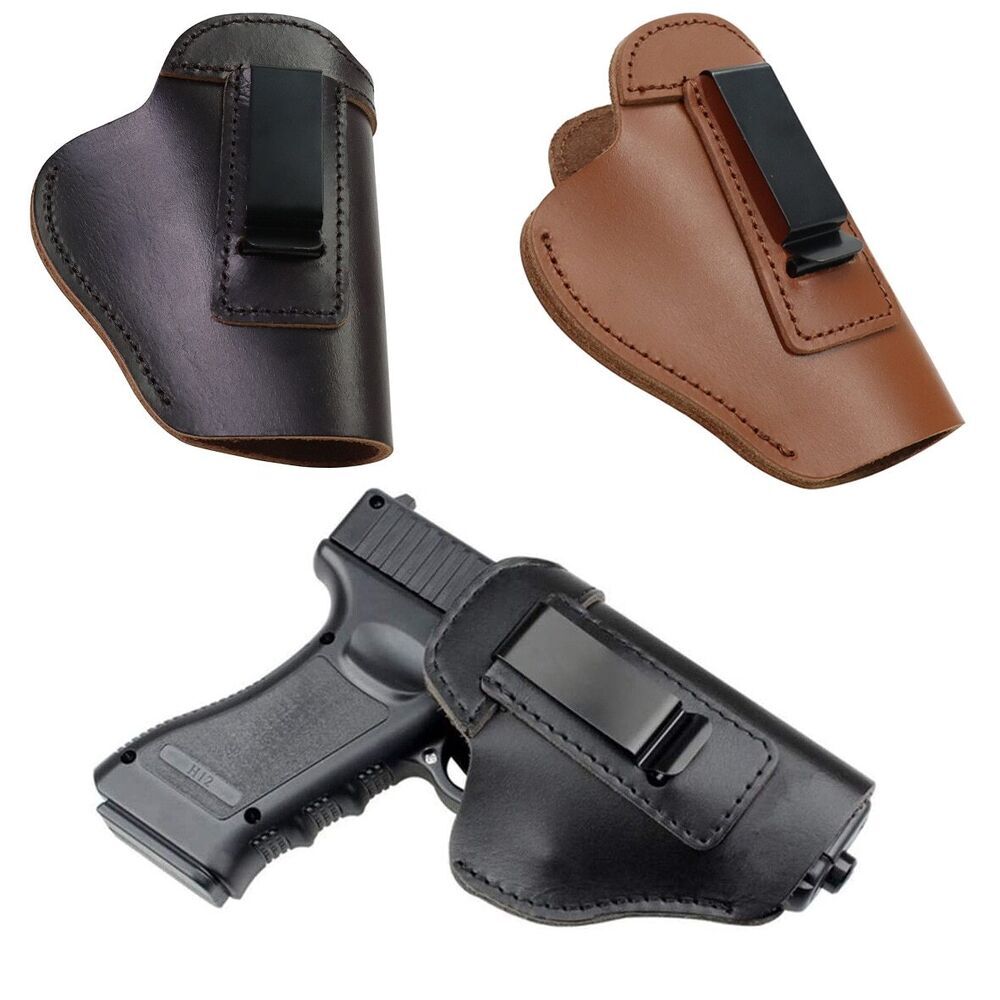 Leather Tactical Pistol Holster for Glock - Cowhide Outdoor Concealed Carry
