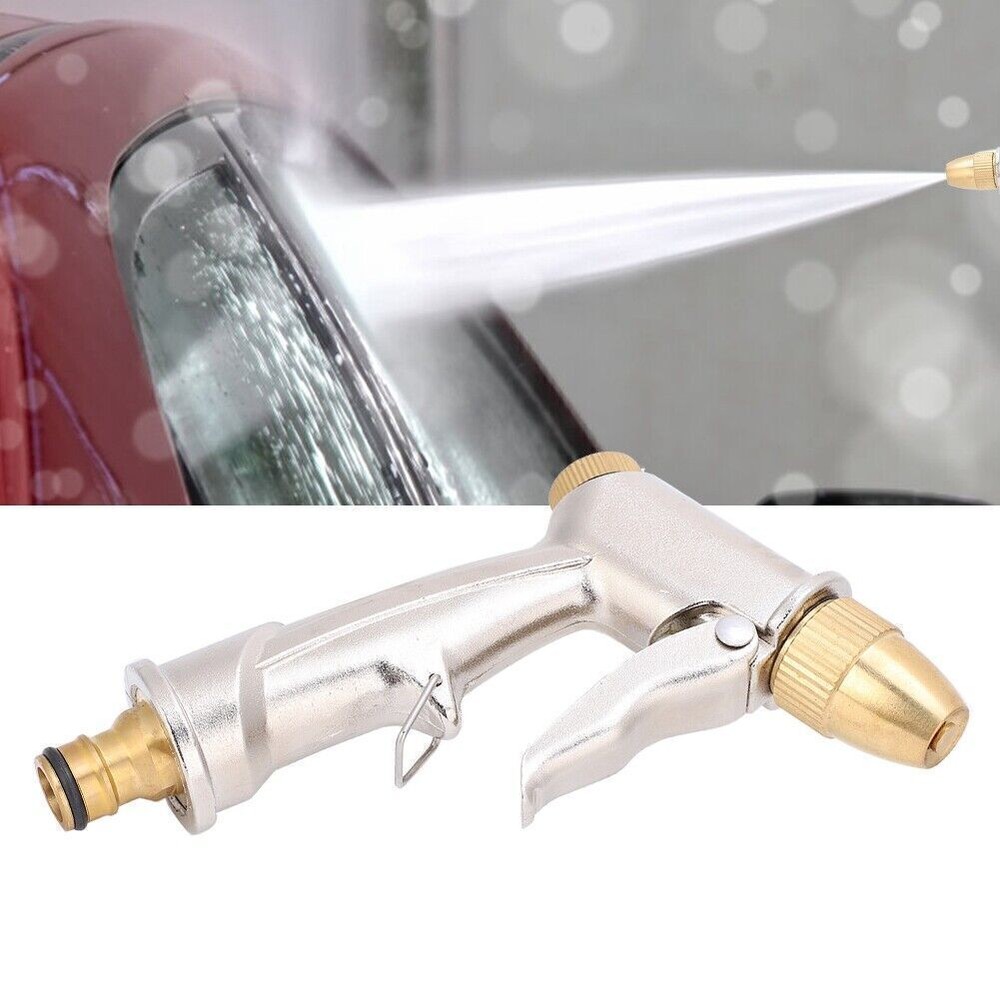Car Washing Water Gun Pure Brass All Metal High Pressure Household Cleaning