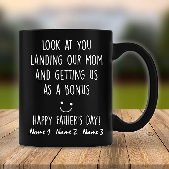 Stepdad Mug Look At You Landing Our Mom Gift for Mother's Day-image