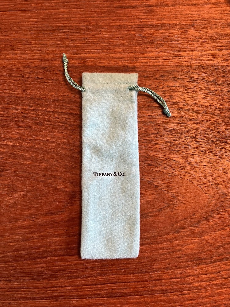 TIFFANY & CO.  7”IN x 2”IN  DRAWSTRING POUCH