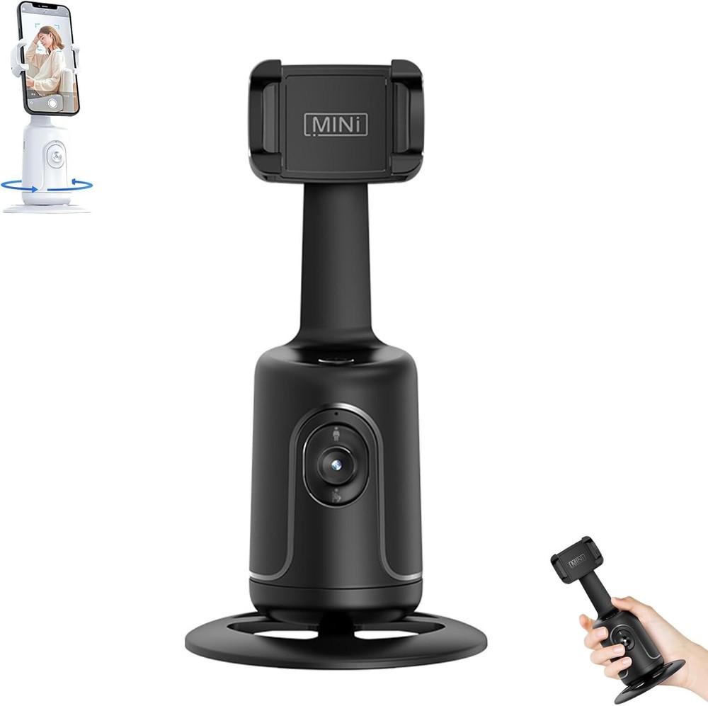 Auto Face Tracking Phone Holder,Rechargeable Smart Shooting Stand for Live Video