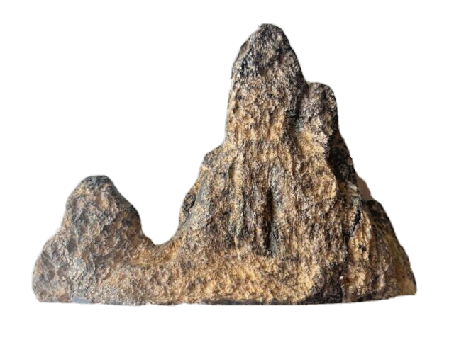 Dolphin Resin Aquarium Decor with Mountain Ridge Design