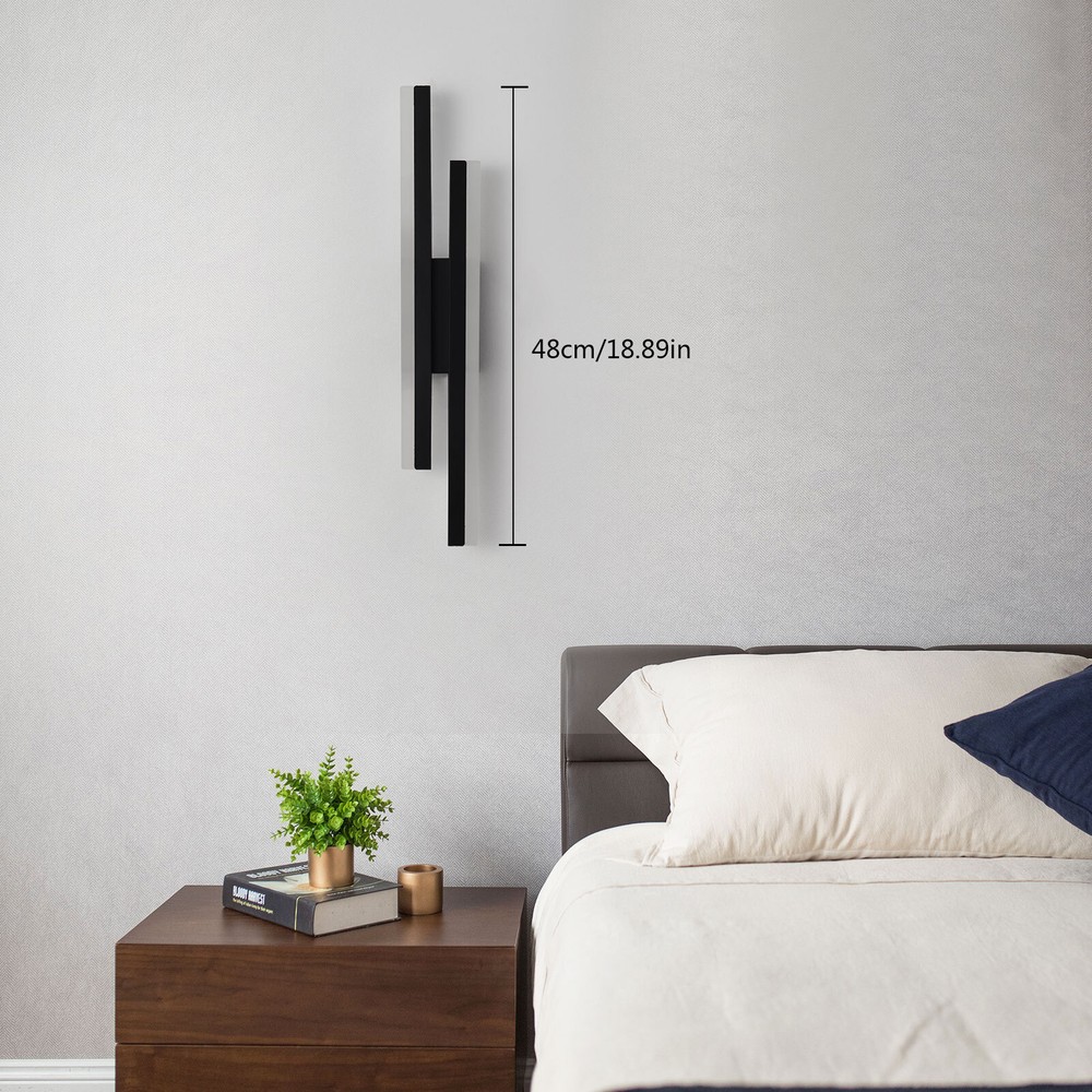 LED Wall Light Sconce Wall Lamp Bedside Lamps Lighting Wall Fixture Dimmable USA