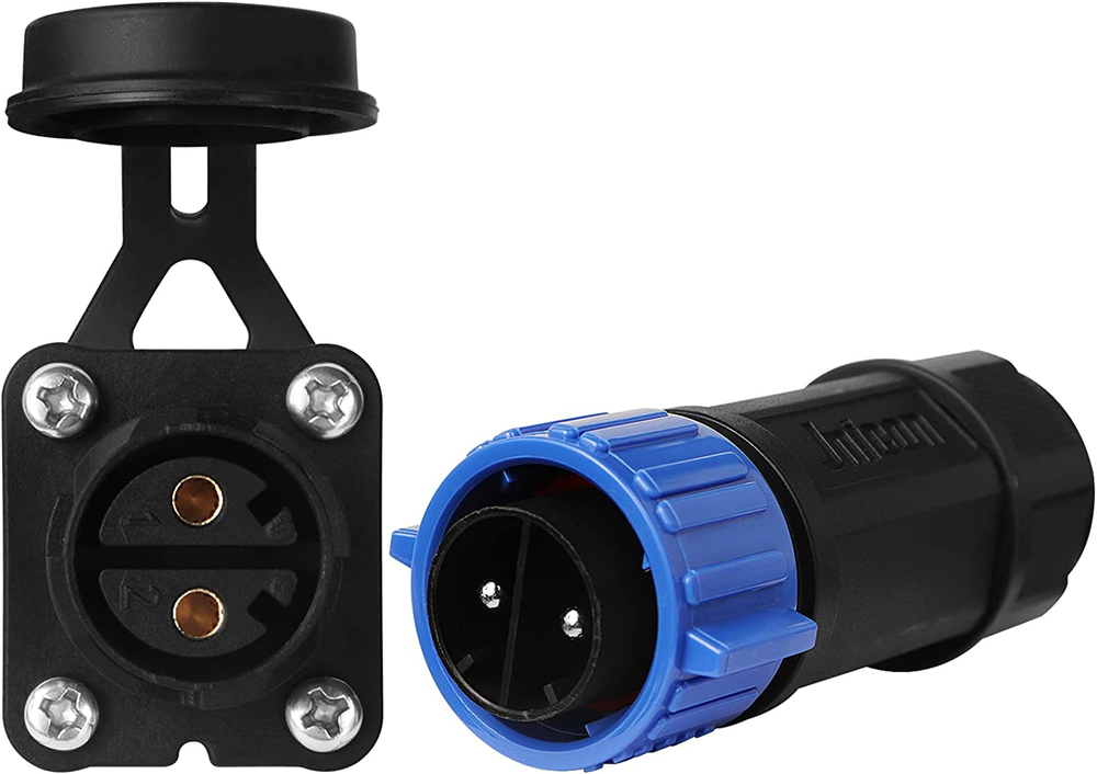 Trolling Motor Plug Receptacle Set, 12V/24V/ 36V/48V Plug for Trolling Motor/Dow